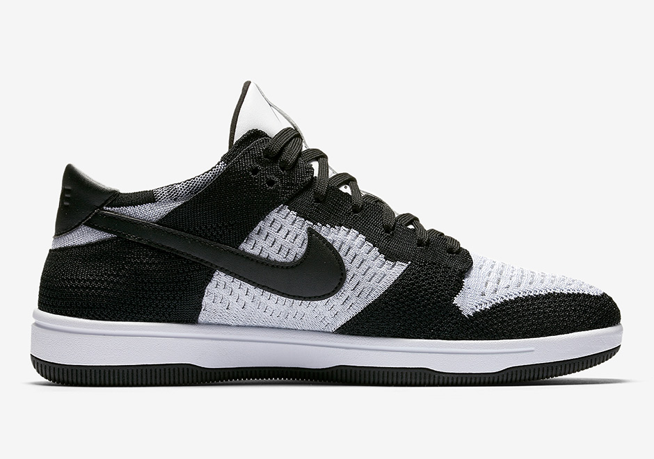 Nike Dunk Low Flyknit White Black 4