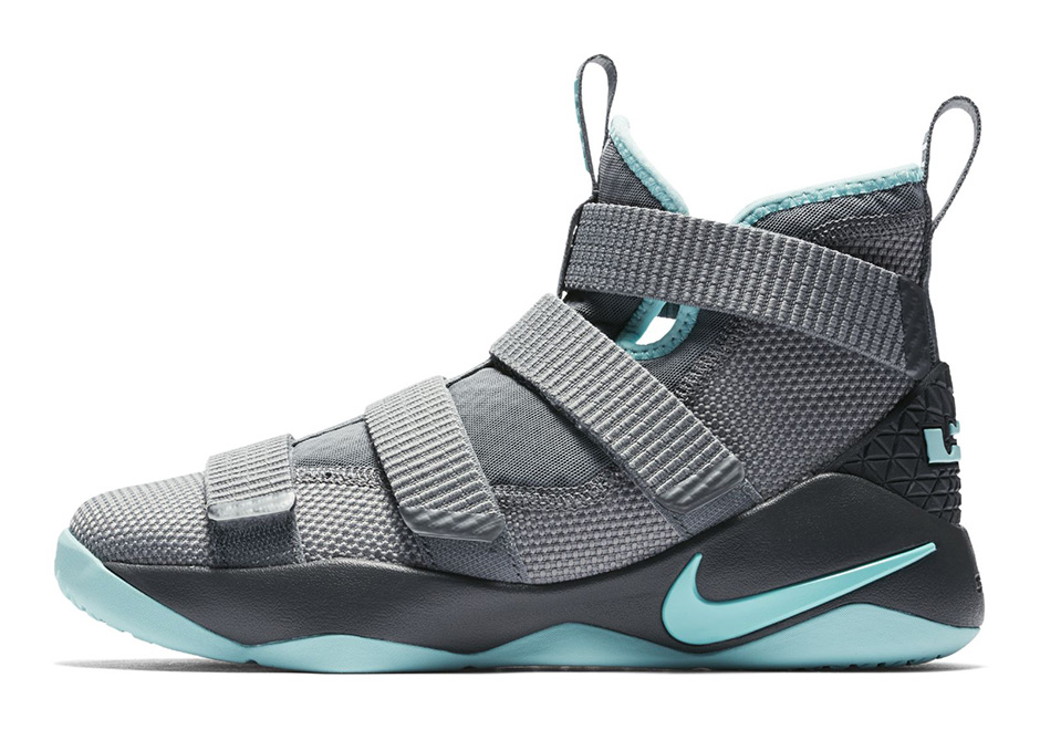 Nike Lebron Soldier 11 Gs Grey Mint 1