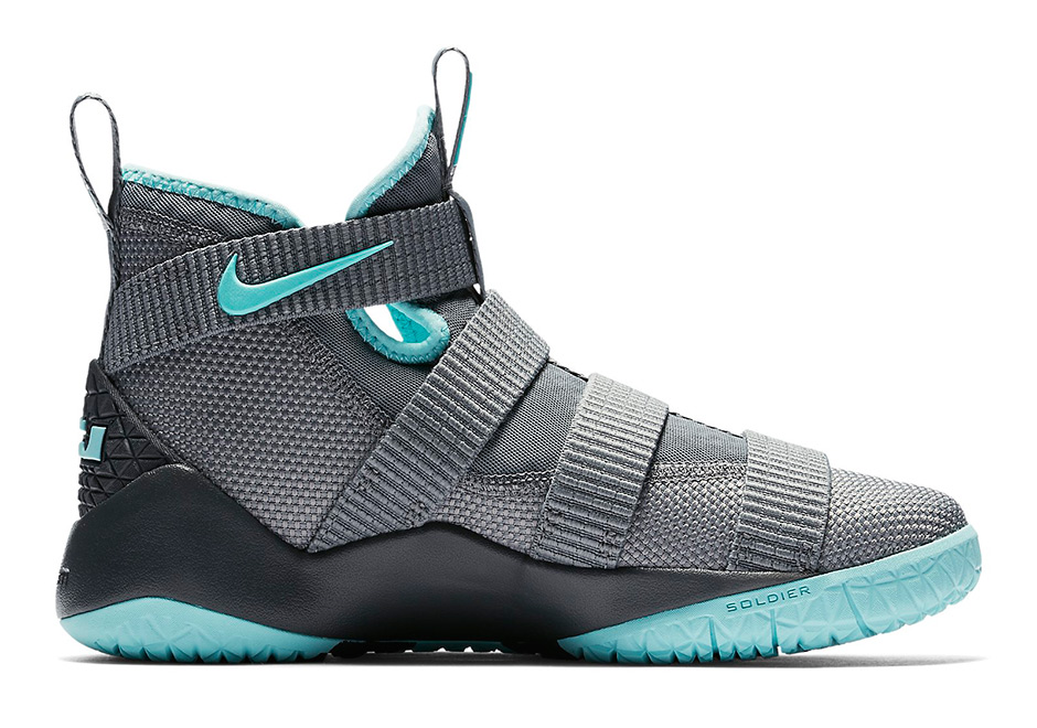 Nike Lebron Soldier 11 Gs Grey Mint 4