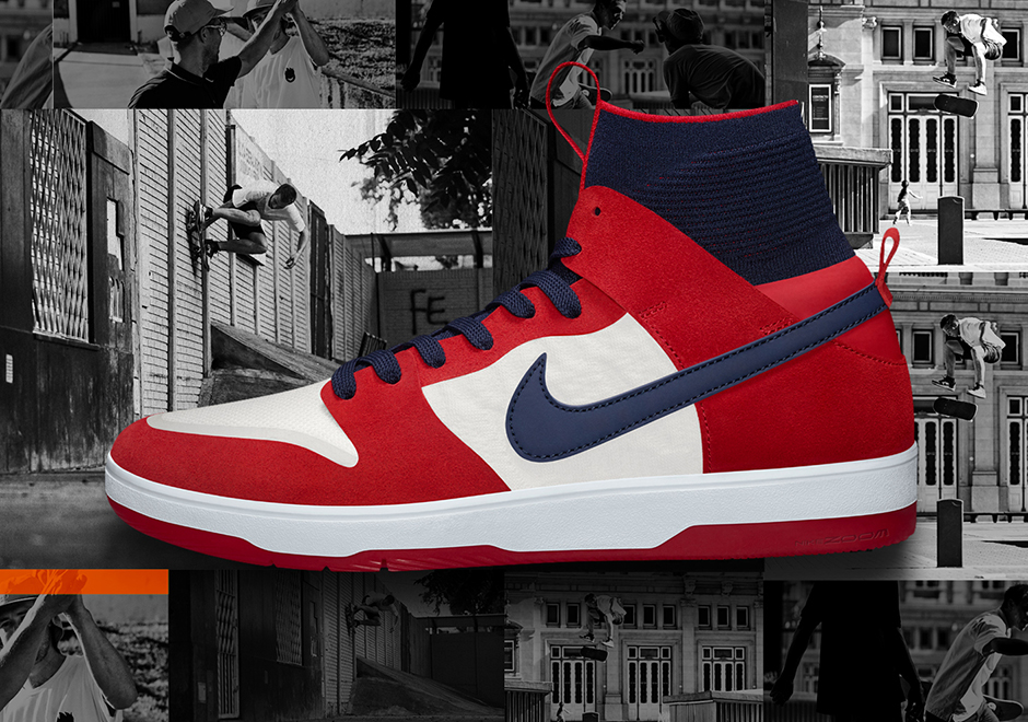 Nike Sb Zoom Dunk High Elite University Red Collegiate Navy 01