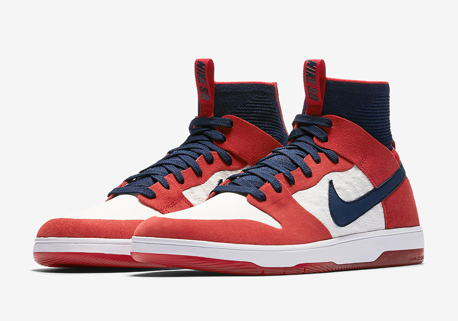 Nike Sb Zoom Dunk High Elite University Red Collegiate Navy 02