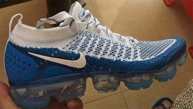 Nike Vapormax White Blue Mid Model 1