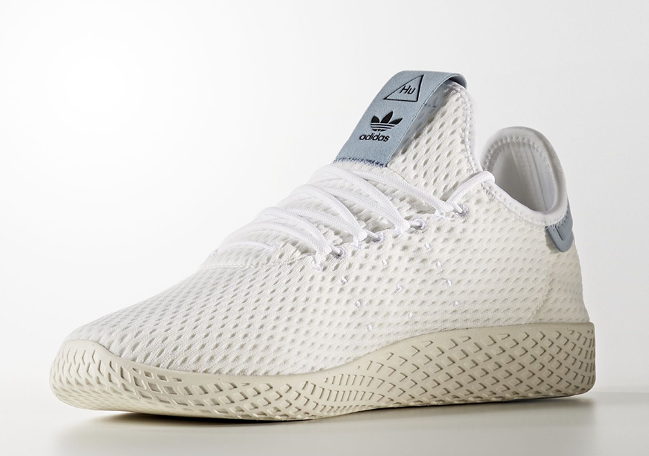 Pharrell Adidas Tennis Hu White Dark Grey By8718 02