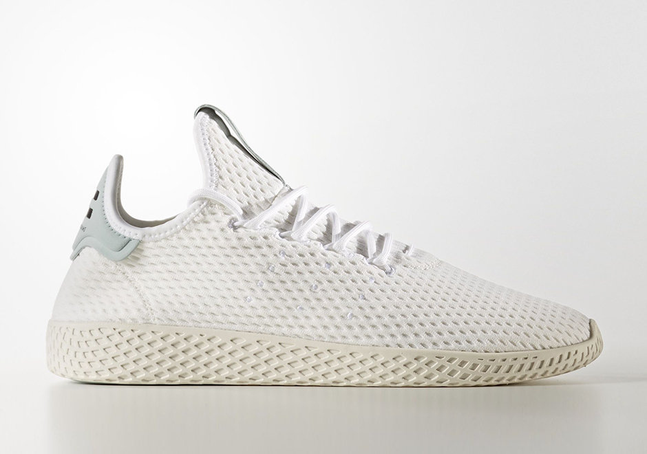 Pharrell Adidas Tennis Hu White Light Grey By8716 01