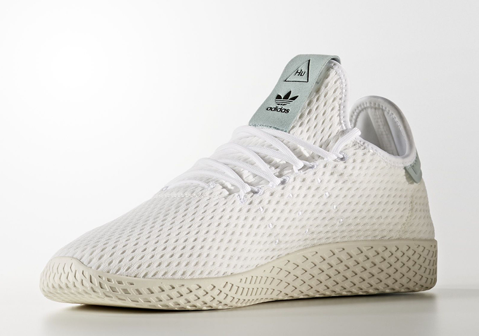 Pharrell Adidas Tennis Hu White Light Grey By8716 02