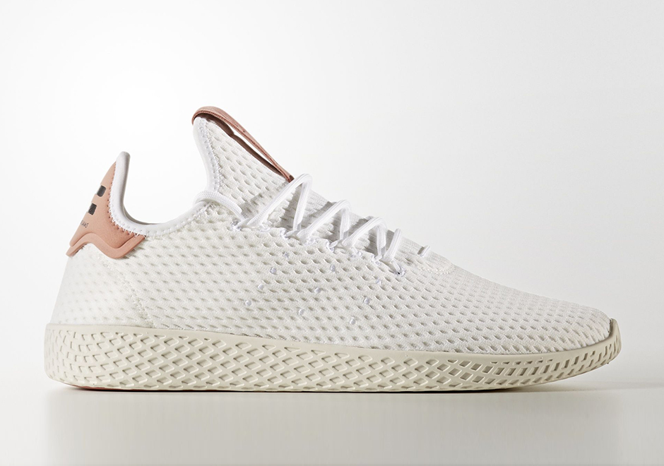 Pharrell Adidas Tennis Hu White Pink Cp9763 01