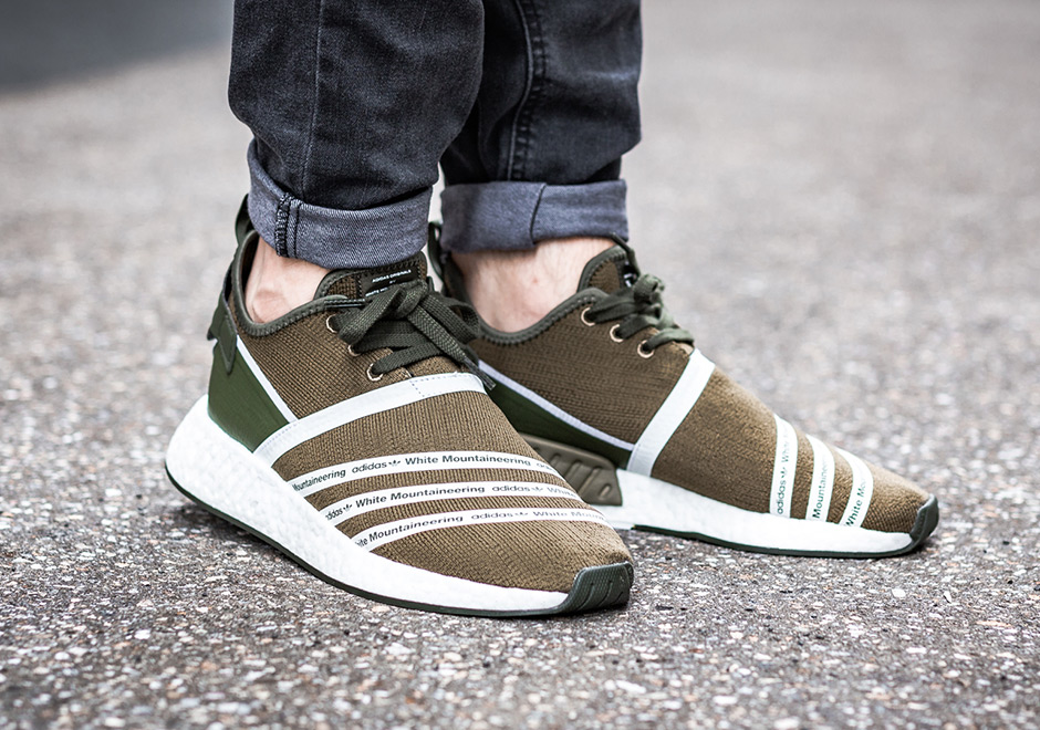 White Mountaineering Adidas Nmd R2 On Foot 5