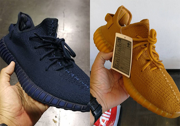 Yeezy Boost 350 V2 Navy Gold Samples