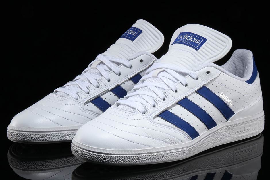 Adidas Busenitz Pro White Collegiate Royal Perforated Leather 2