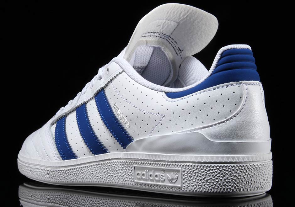 Adidas Busenitz Pro White Collegiate Royal Perforated Leather 3