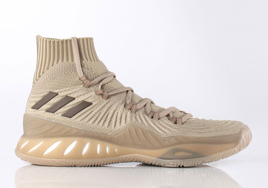 The adidas Crazy Explosive Primeknit Is Releasing In "Trace Khaki"