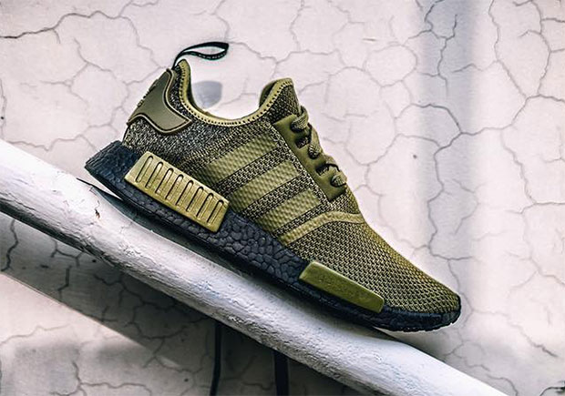 Adidas Nmd R1 Olive Black Boost