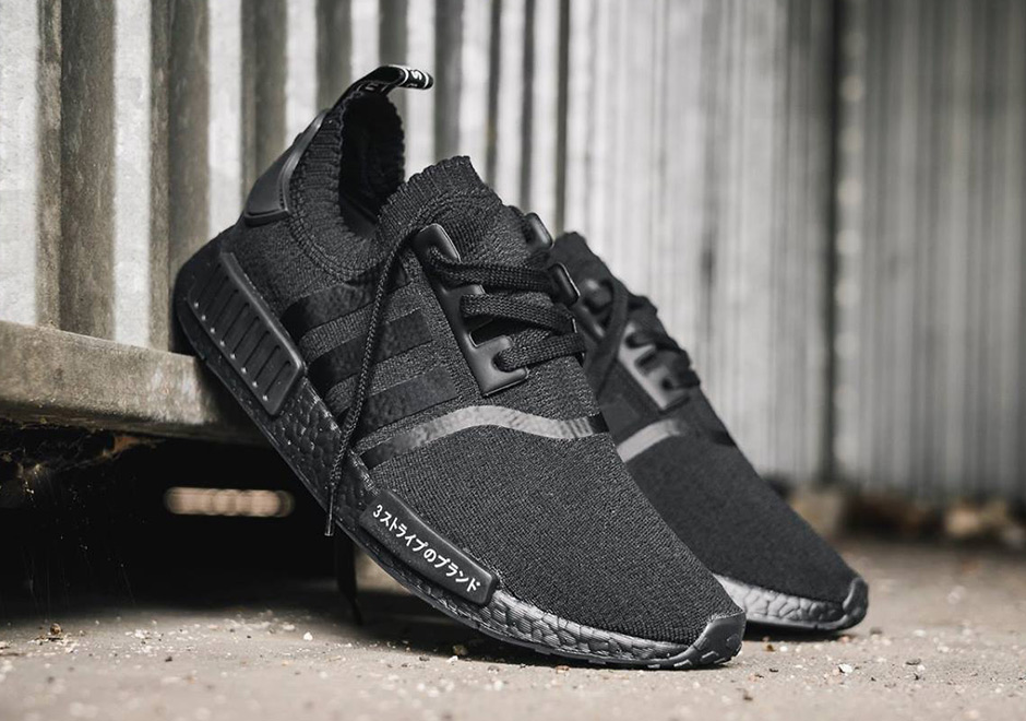 Adidas Nmd R1 Primeknit Triple Black Triple White Japan Pack 02