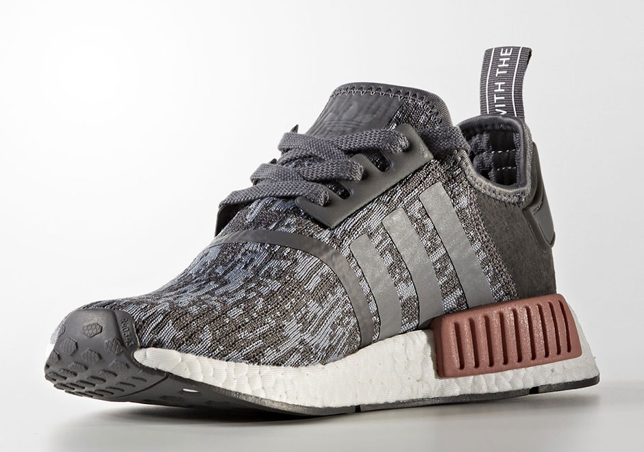 adidas NMD R1 Textile In Grey/Pink Coming At August's End