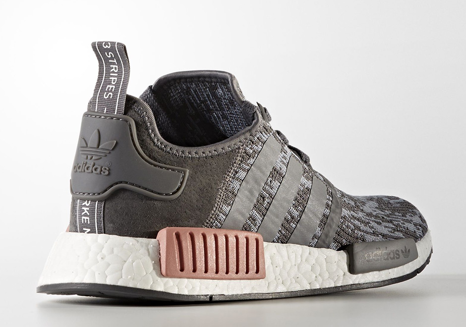 Adidas Nmd R1 Textile Grey Pink Release Date By9647 03