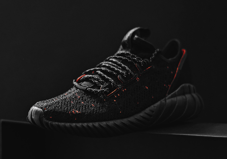 Adidas Tubular Doom Sock Primeknit Black Red By3559 1