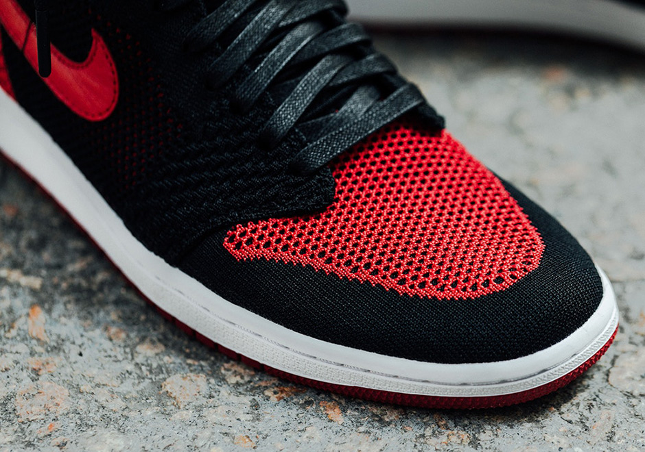 Air Jordan 1 Flyknit Bred Banned On Feet Images 06