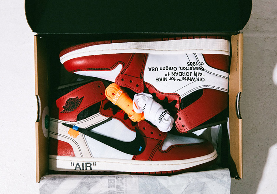 Air Jordan 1 Off White Detailed Photos Shoe Box Laces 6