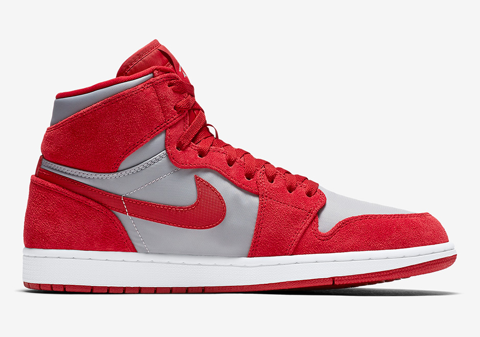 Air Jordan 1 Retro High Premium Red Grey 3