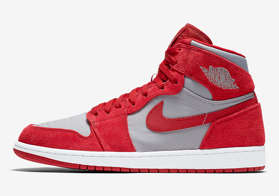 Air Jordan 1 Retro High Premium Red Grey 4