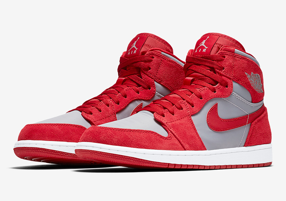 Air Jordan 1 Retro High Premium Red Grey 5