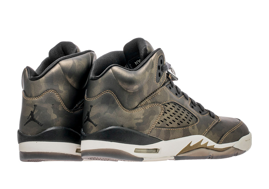 Air Jordan 5 Heiress Metallic Bronze Camo Release Date 03