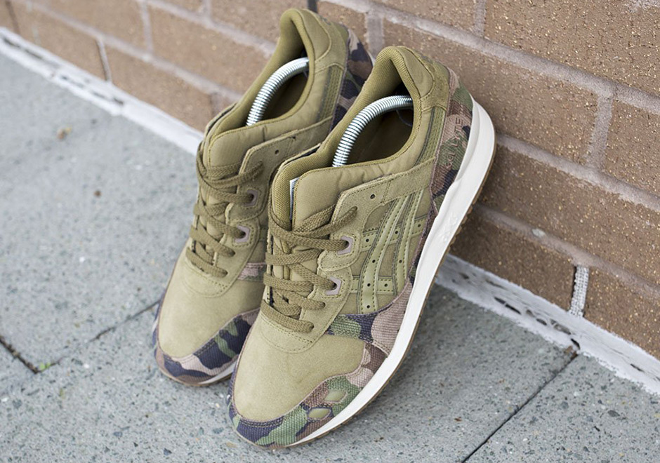 Asics Gel Lyte Iii Olive Suede Camo 2