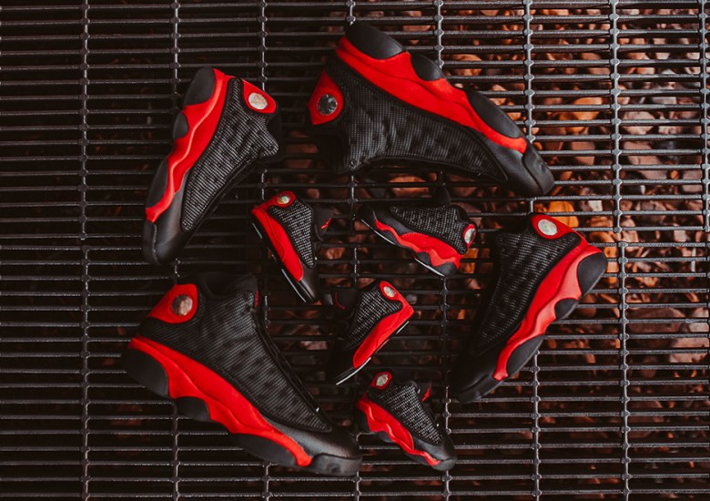 Air Jordan 13 “Bred” Releasing In Full Family Sizes