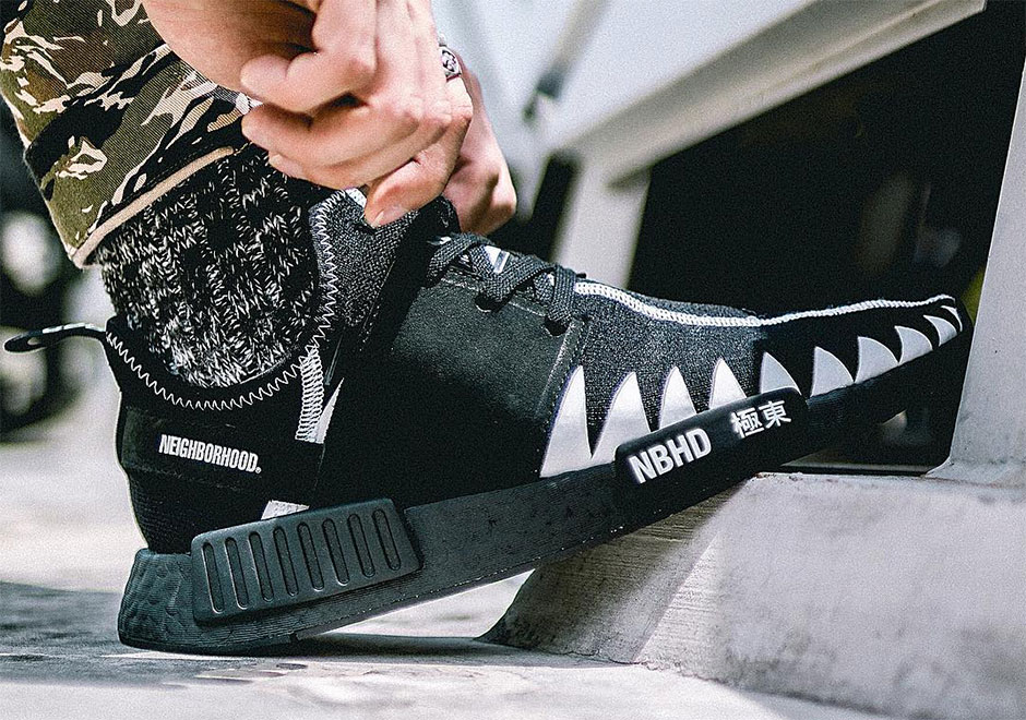 Neighborhood Adidas Nmd Black White Preview 01