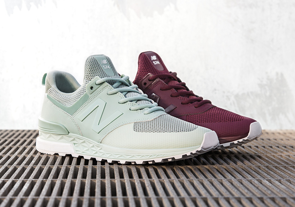 New Balance 574 Sport Tier 3 Mint Burgundy 2