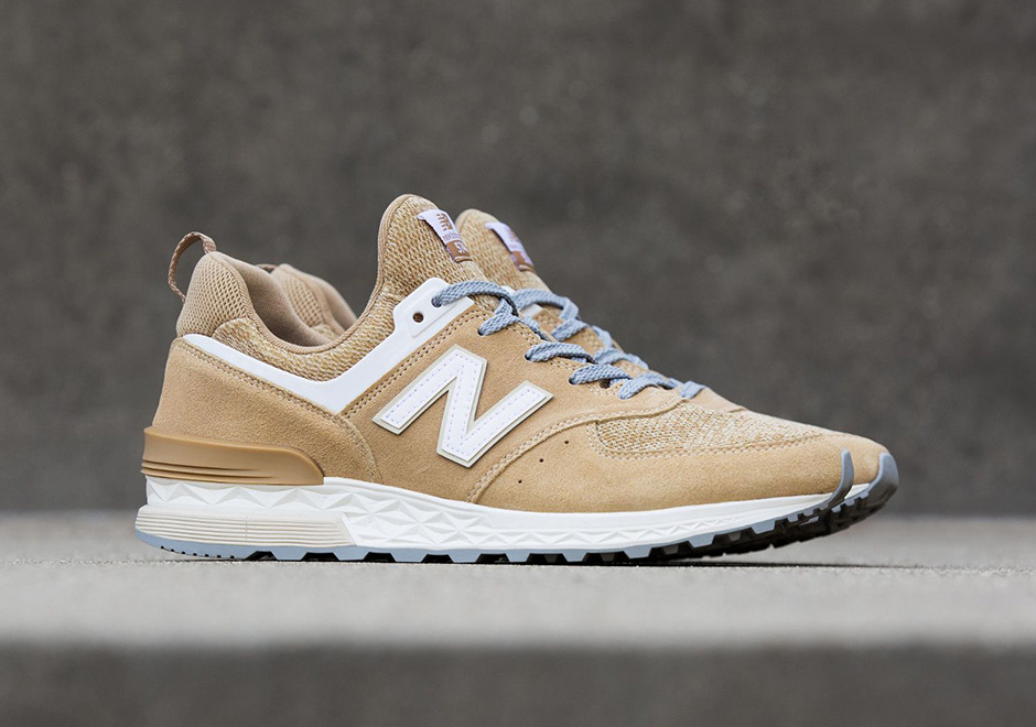 New Balance 574 Suede Beige Available