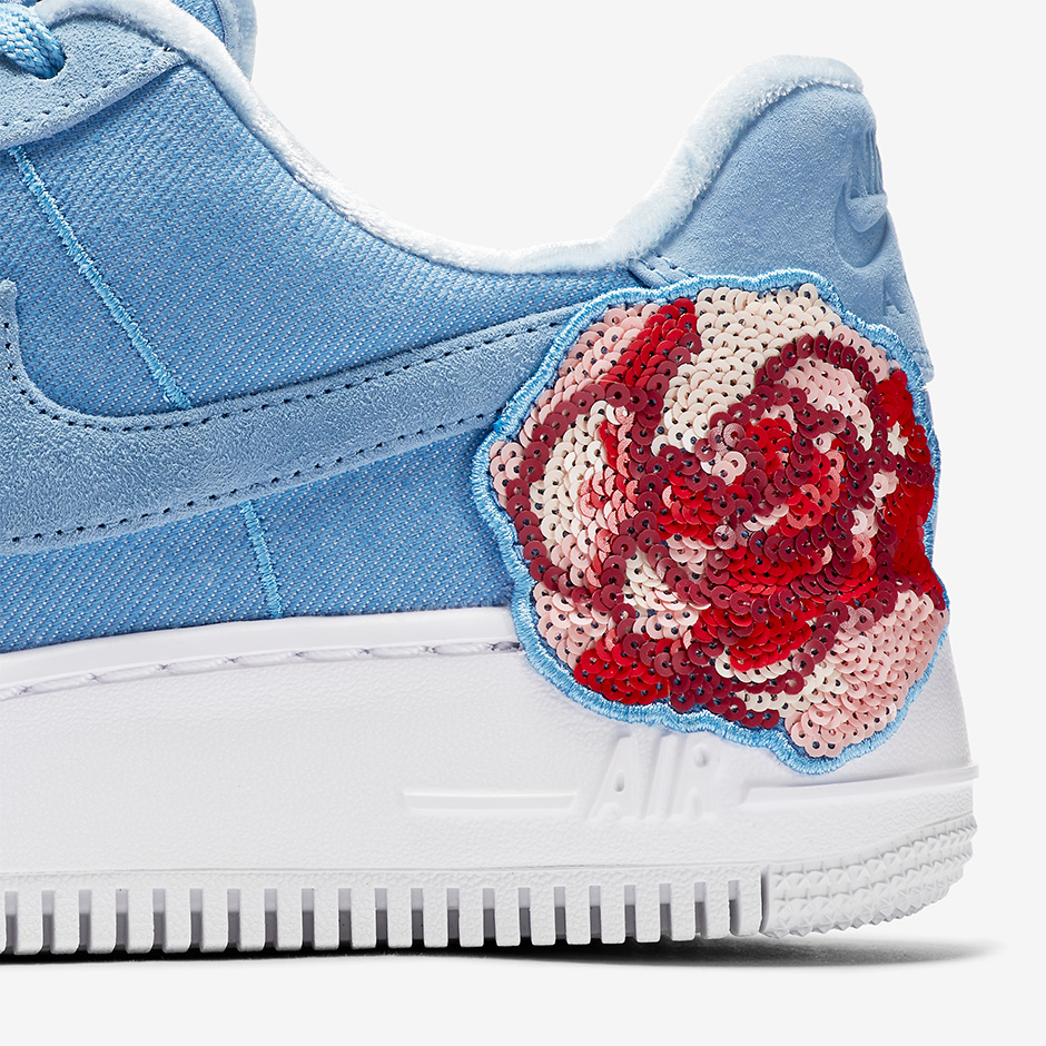 Nike Air Force 1 Low Denim Floral Sequin Pack 11