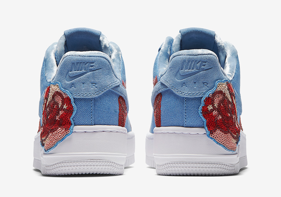 Nike Air Force 1 Low Denim Floral Sequin Pack 13