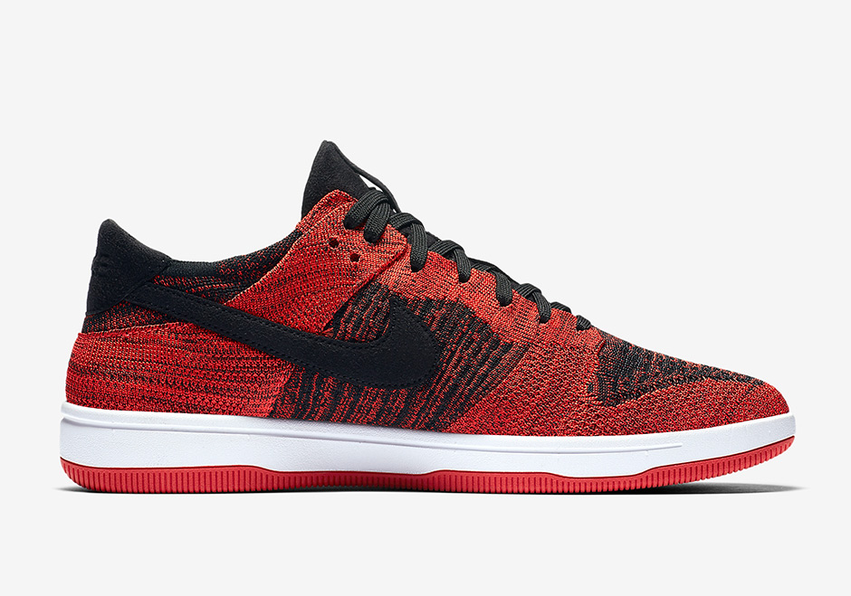 Nike Dunk Low Flyknit Red Black 917746 004 03