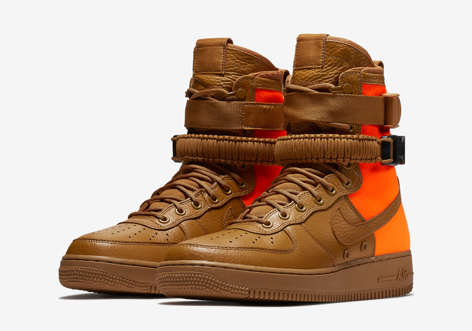 The Nike SF-AF1 High Returns In Desert Ochre And Total Orange