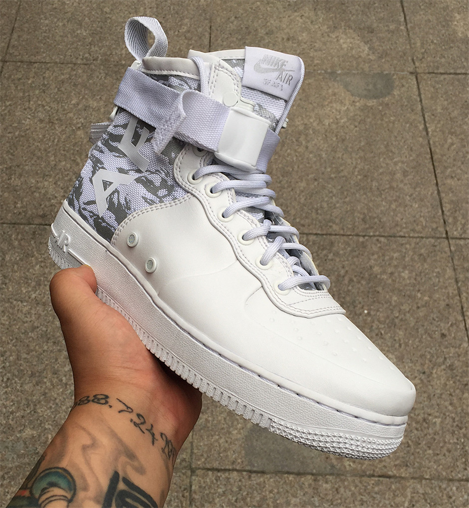 Nike Sf Af1 Mid White Tiger Camo 5