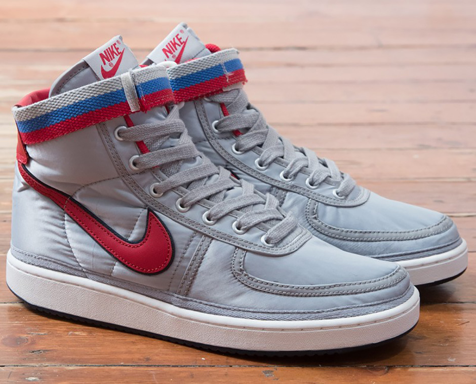 Nikelab Vandal High Og Metallic Silver University Red 02