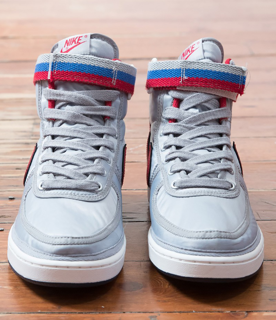 Nikelab Vandal High Og Metallic Silver University Red 05