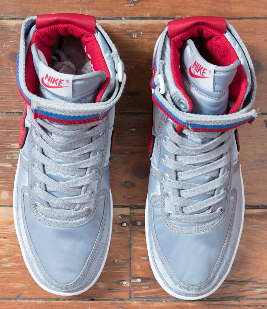 Nikelab Vandal High Og Metallic Silver University Red 06