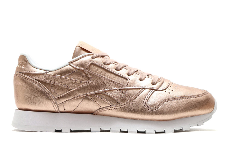 Reebok Classic Leather Metallic Gold Peach Bs7897 2