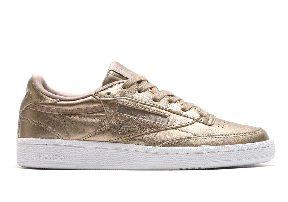 Reebok Club C Metallic Gold Grey Gold Bs7901 2