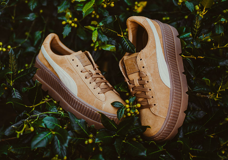 Rihanna Puma Creeper Cleated Wheat 3