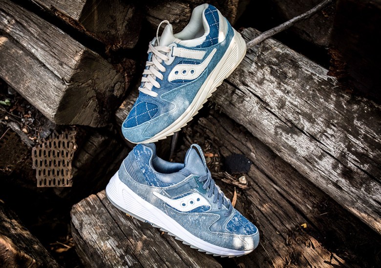 Saucony Dresses The Grid 8500 MD In Denim With The “Boro” Pack