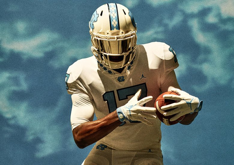 Jordan Brand UNC Tar Heels Football Uniforms Features Iconic Argyle Print