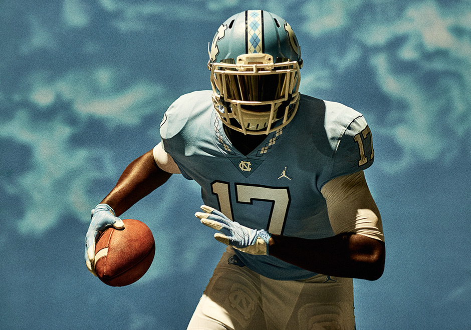 Unc Tar Heels Jordan Brand Football Uniforms 04