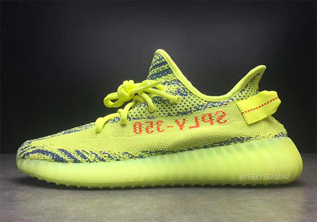 Yeezy Boost 350 V2 Semi Frozen Yellow Shoes 1