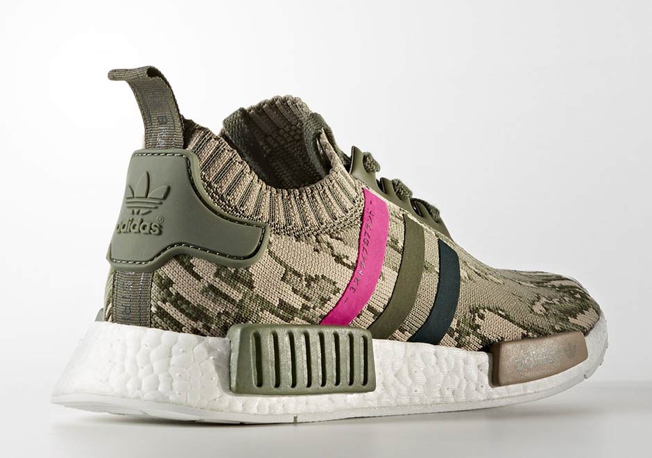 Adidas Nmd R1 Glitch Camo Olive Pink By9864 1