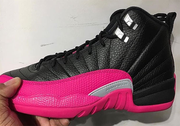 Air Jordan 12 Releasing In Black/Pink For Girls