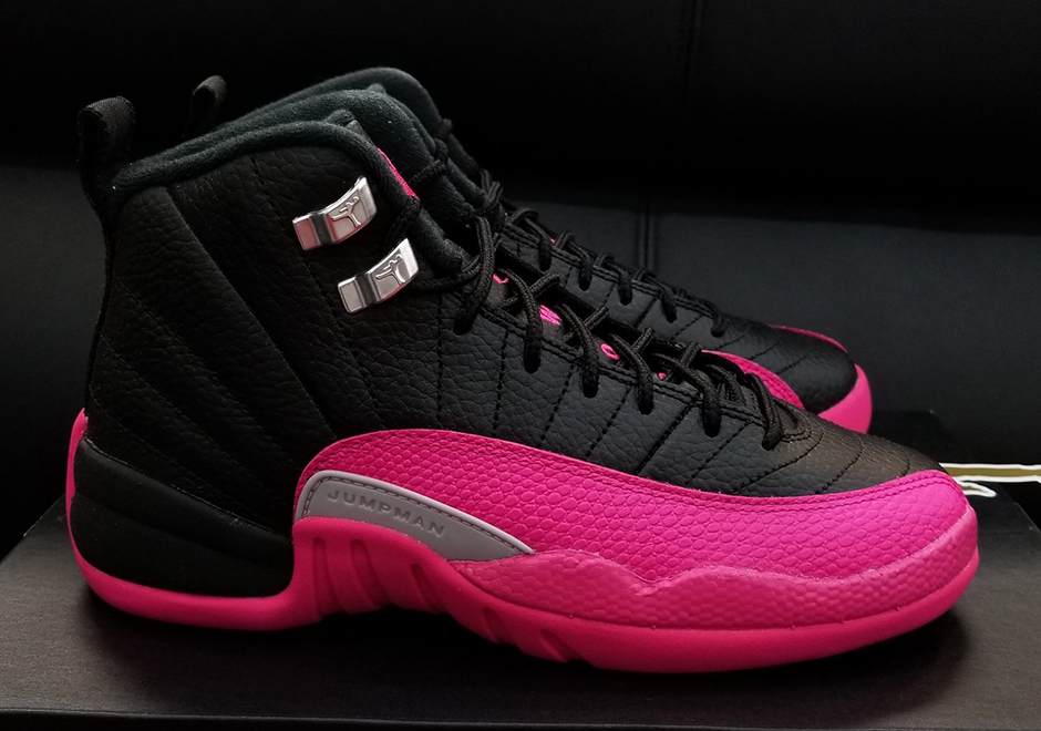 Detailed Look At The Air Jordan 12 "Black/Pink"