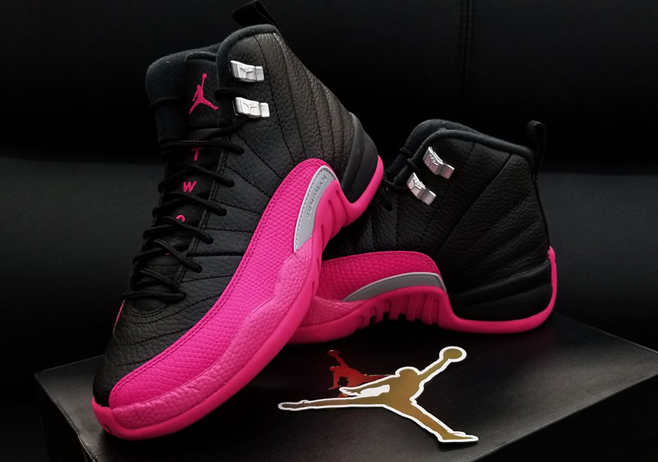 Jordan 12 Black Pink Release Date 5